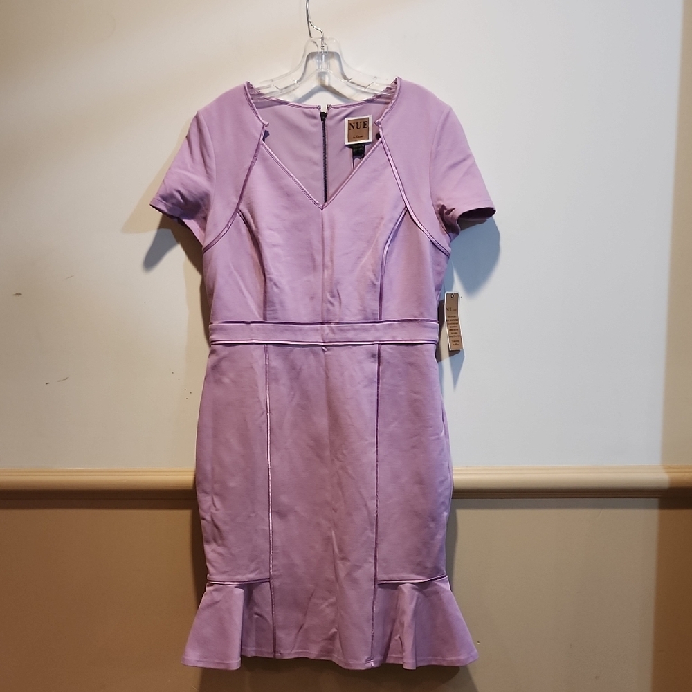 Nue by Shani Lilac Short Sleeve Dress - Picture 1 of 12